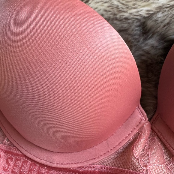 Bundle of 3 VS Bombshell Add 2 Cup Sizes Push Up Bras | Black, Coral, and Blue - Picture 9 of 9